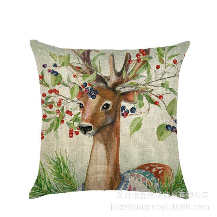 Watercolor Bunny Egg Easter Pillow Cover Nordic Office Sofa Polyester Cushion Cover Home Furnishings