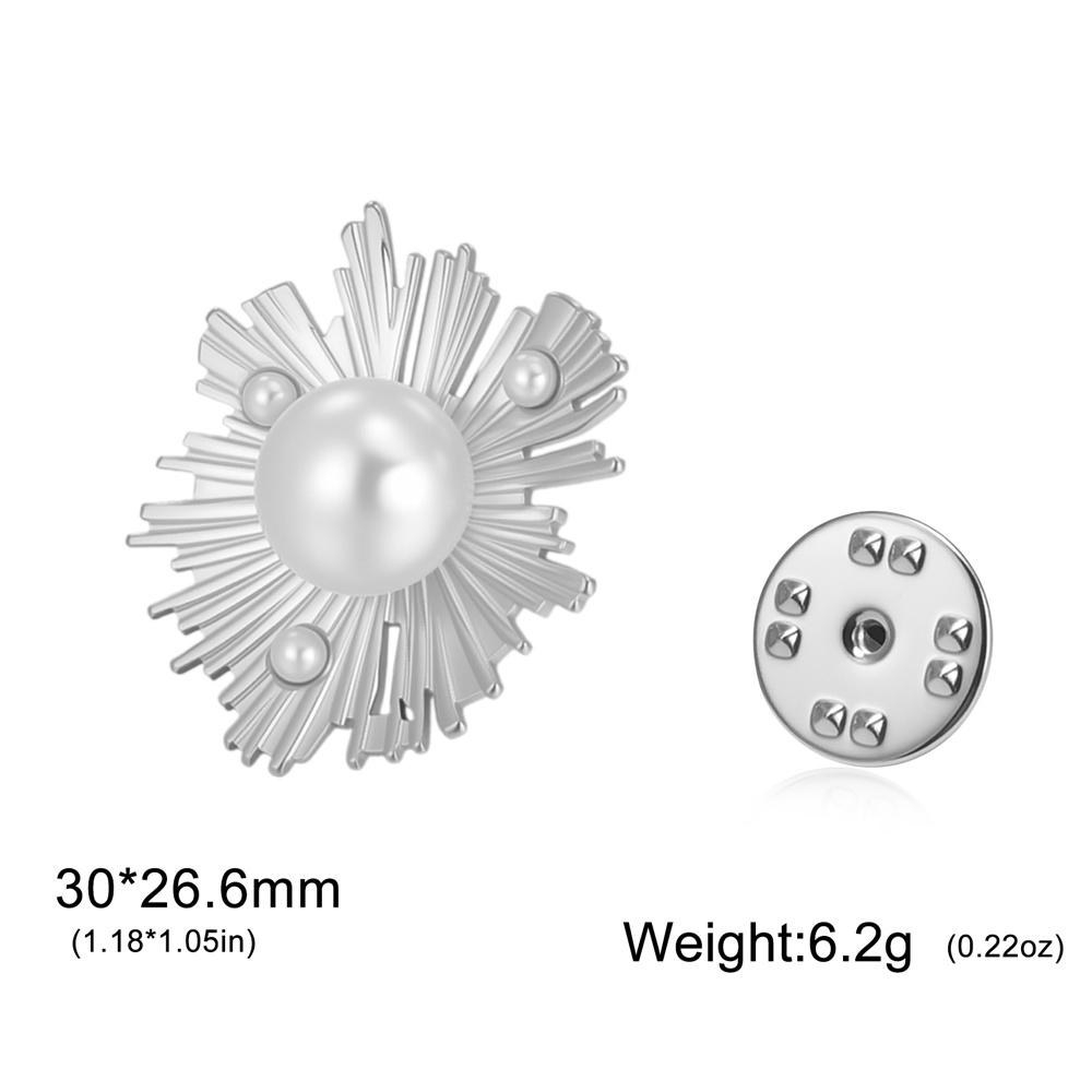 

My Shape Exquisite Flower Imitation Pearl Brooch for Woman Girls Lady Brooch Pins Skirt Hats Stainless Steel Jewelry Party Gifts