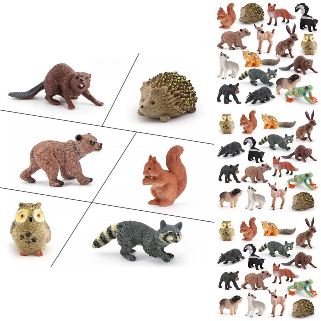 Pvc Wildlife Animal Models For Birthday Cake Decorations And Home Nature Decor