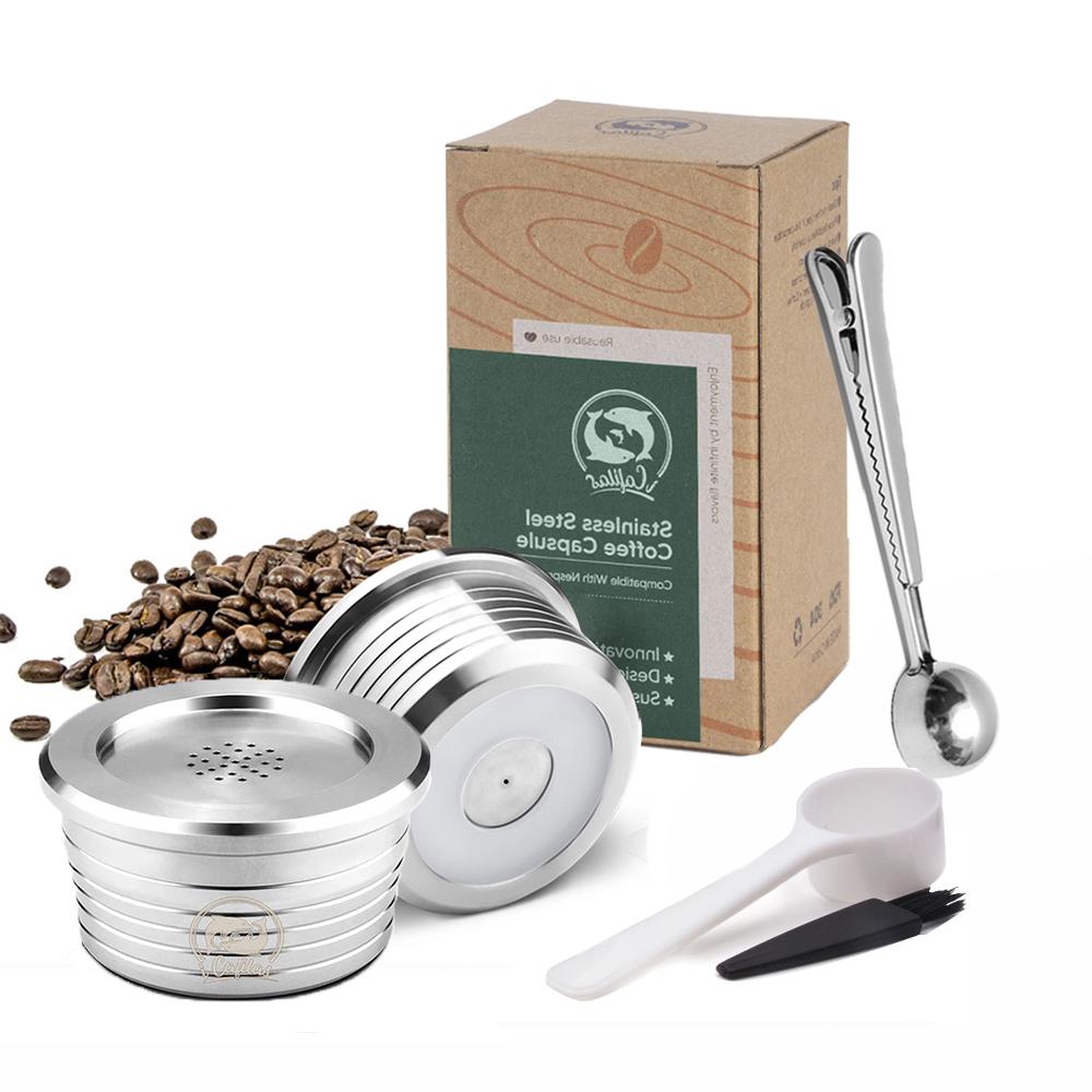 Cápsula Reutilizable Para Cafetera Delta Q Ndiq7323 Filtros de Café Recargables de Acero Inoxidable Taza Accesorios para Café