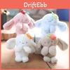 Fluffy Rabbit Charm Cute Bunny Keychain Plush Bag Accessory Soft Toy