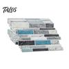 Waterproof Tile Stickers for Balcony Marble Look Wall Tiles, Self-Adhesive PVC Backsplash Tiles Kitchen Oil-proof Peel And Stick Bathroom Easy to Cut