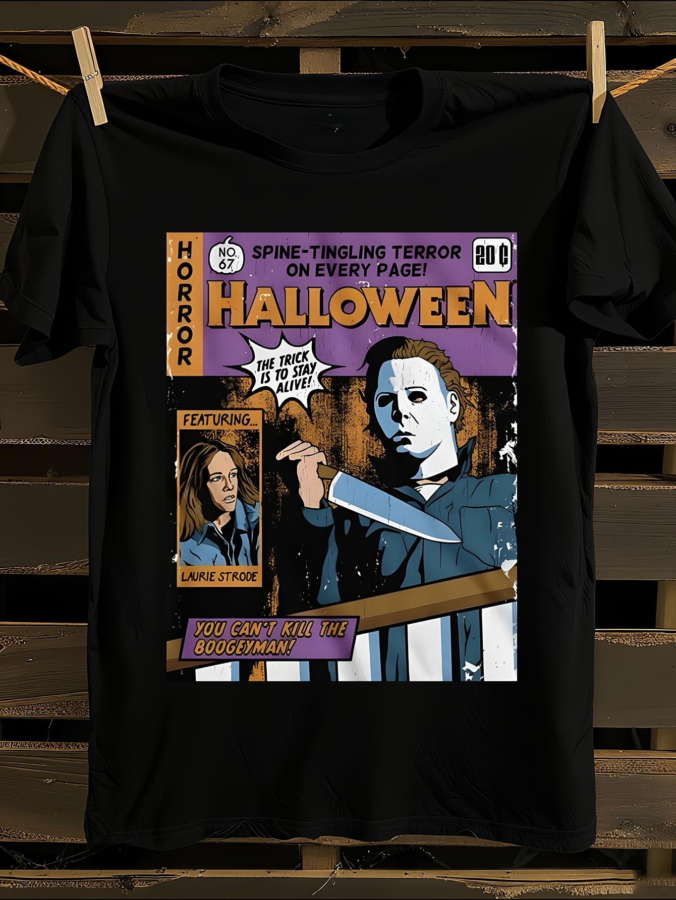 Halloween Horror Comic Graphic T-shirt XXL