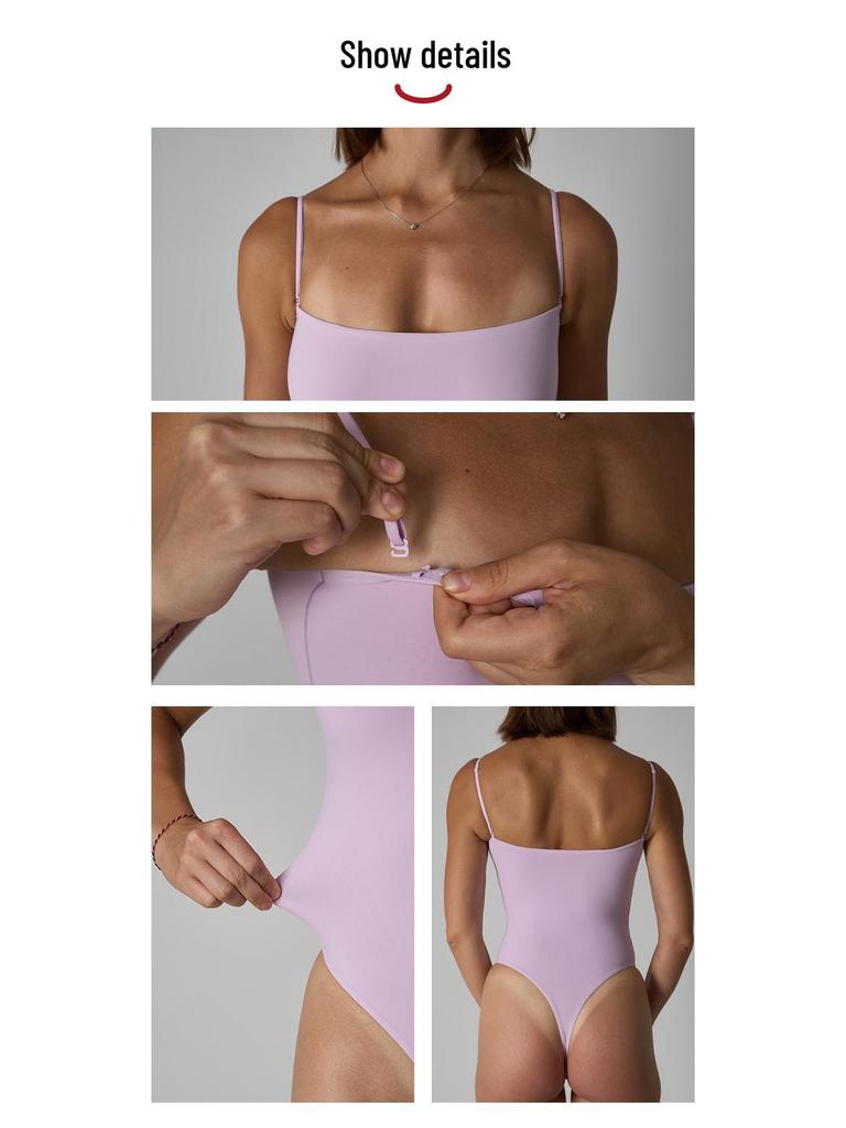 Abnehmbarer Träger Bauchkontrolle Schlankmachender Sport-Body