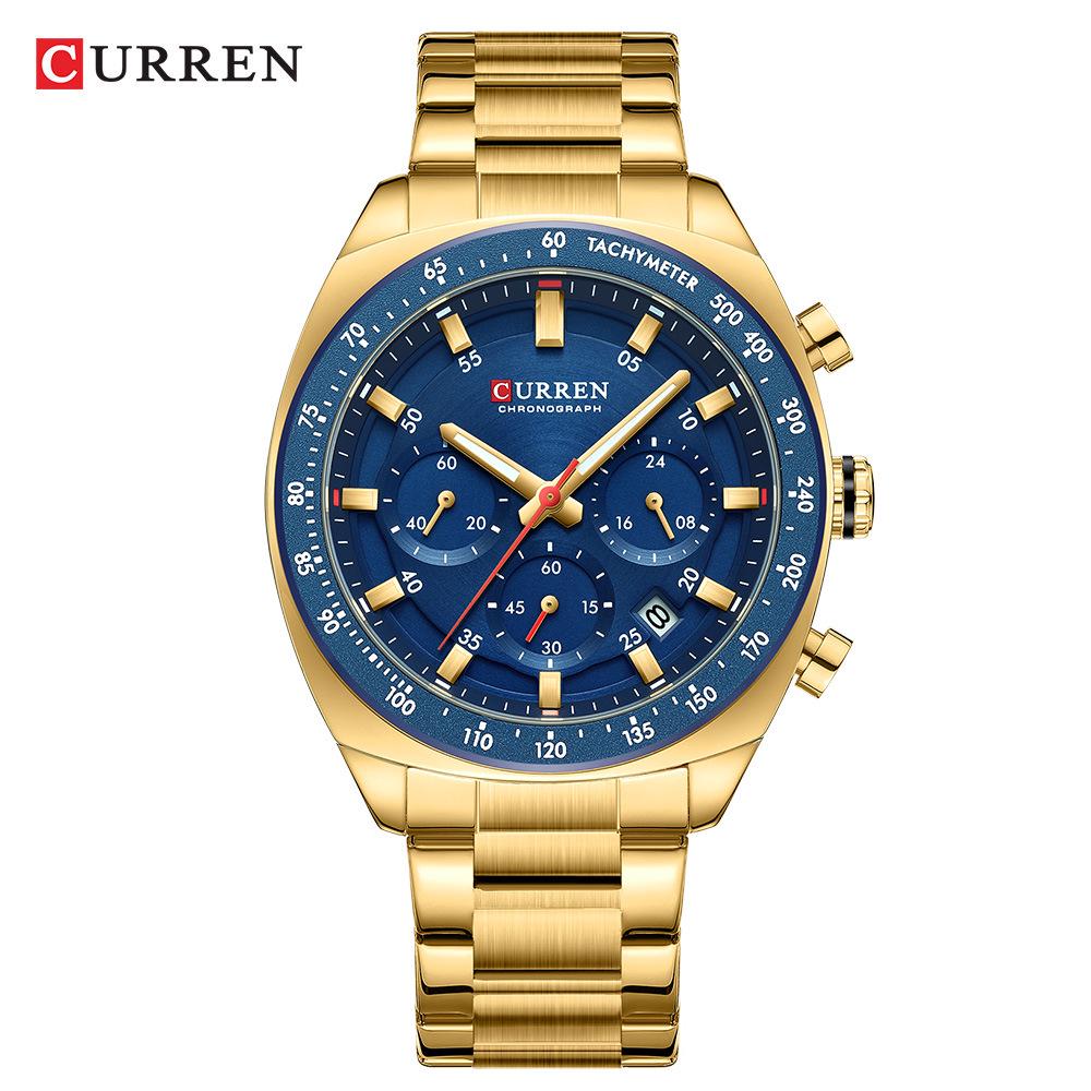 CURREN 8287 Men's Multifunctional Waterproof Business Watch with Calendar