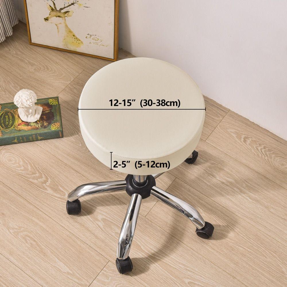 Rotundity Round Stool Cover PU PU Waterproof Chair Cover Soft Barstool Covers  Family
