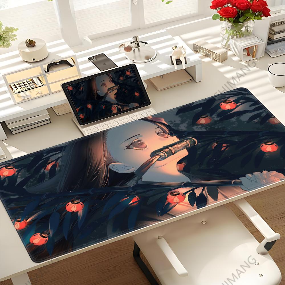 Tappetino Mouse Demon Slayer Giapponese Kimetsu No Yaiba Tanjiro Accessori Gaming Mousepad Anime Azienda Mousepad Ufficio Scrivanie Gamer