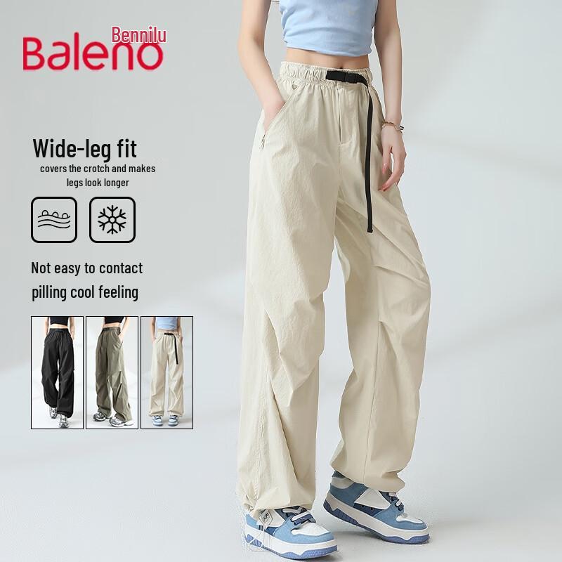 

Baleno Women s UPF50+ Cooling Wide-Leg Cargo Pants L