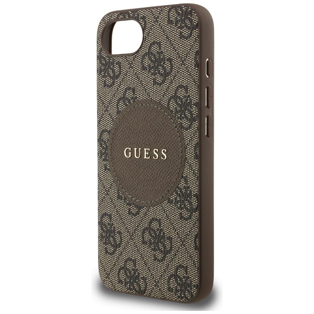 Etui Guess 4G Circle Classic Logo        Magsafe Do Iphone 16E Brązowy