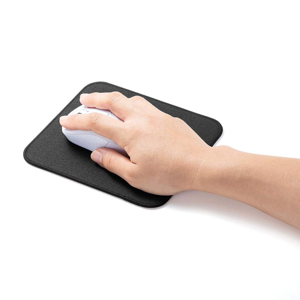 Sanwa Supply Mouse Pad with Wrist Simple Cushion, Small, Rest, Small, Design, Black, MPD-NS4-S