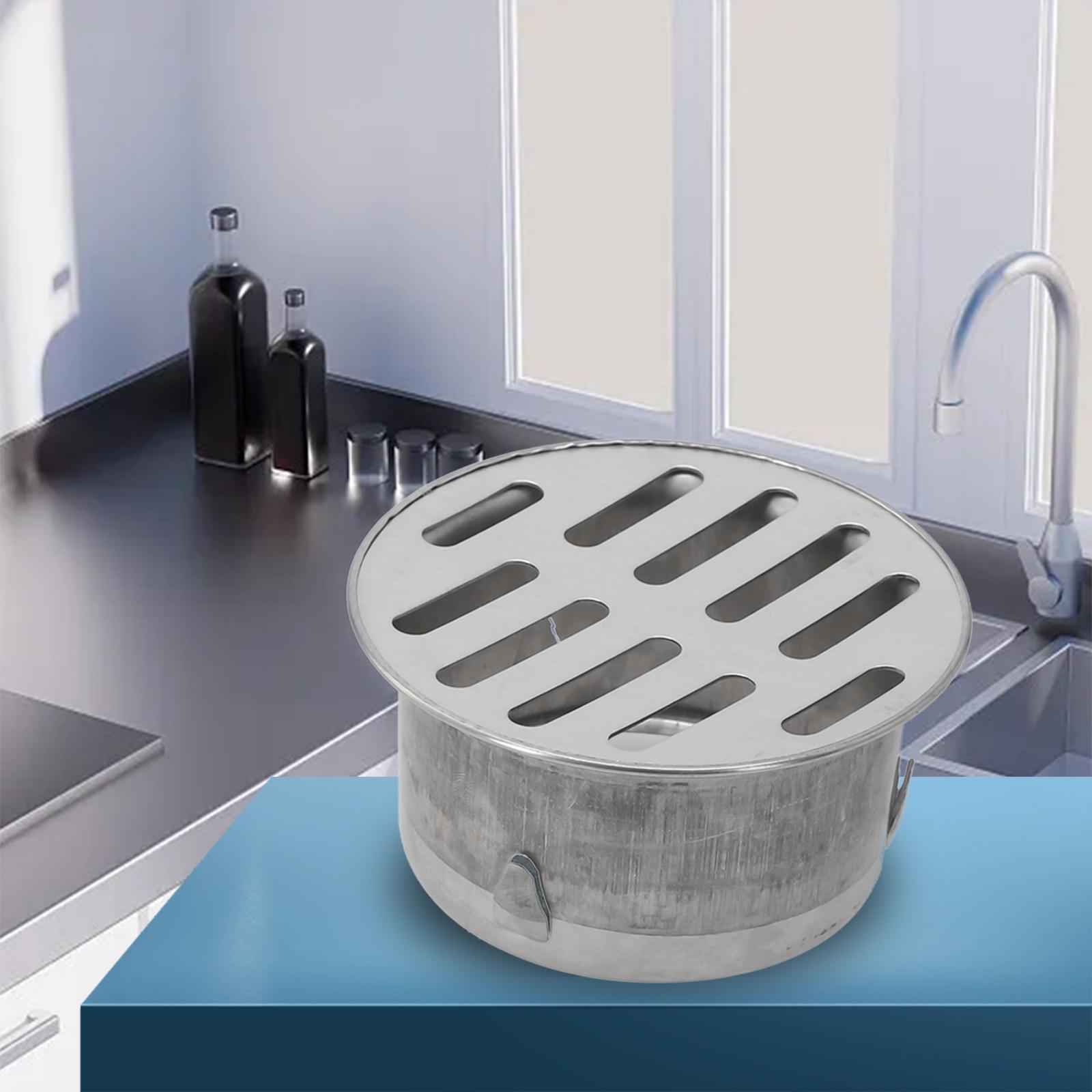 

Rain Pipe Cap Floor Drain Roof Silver Balcony Cover Ø75mm