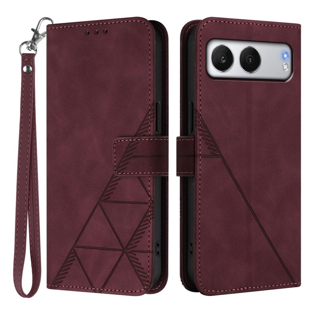 For OnePlus Nord 4 Leather Case with Hand Strap Wallet Stand Phone Cover