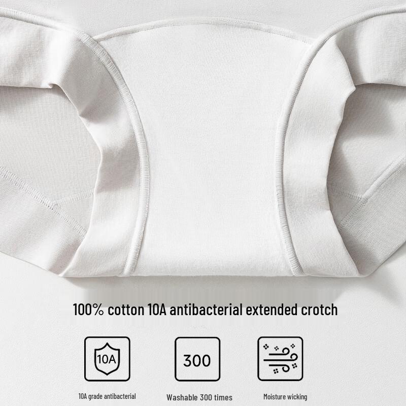 LANGSHA Women's 80S Pure Cotton High-Waist Boxer Briefs 3-Pack