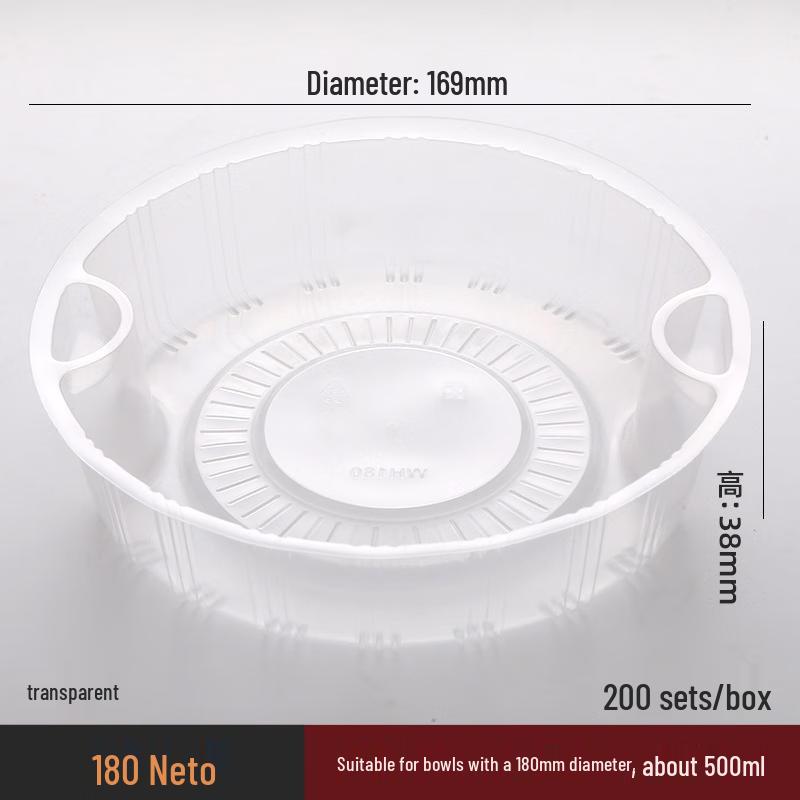 Chulu Disposable Round Plastic Food Container