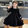 Anniyou'er Girls' Rhinestone Velvet Princess Dress