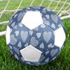1pc Heart Denim Fabric Durable Soccer Ball/Football, Size 5, Perfect for Training, Entertainment And Competition,Gift Yy26060650