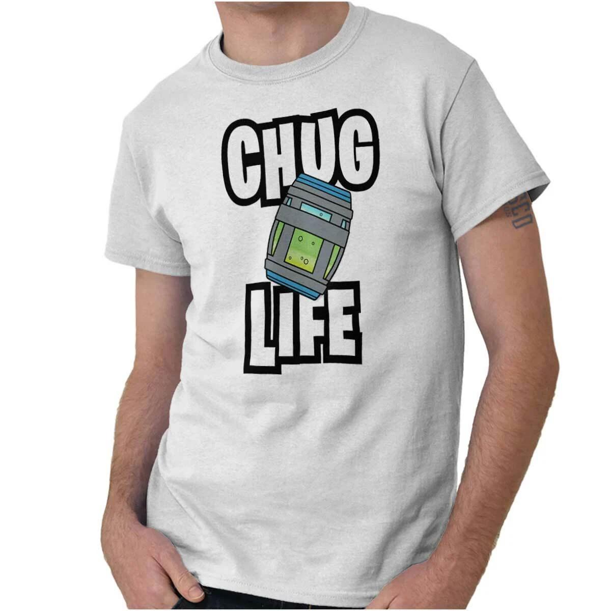 

Chug Life Slurp Game Nerdy Gaming Battle Gift Adult Short Sleeve Crewneck Tee S