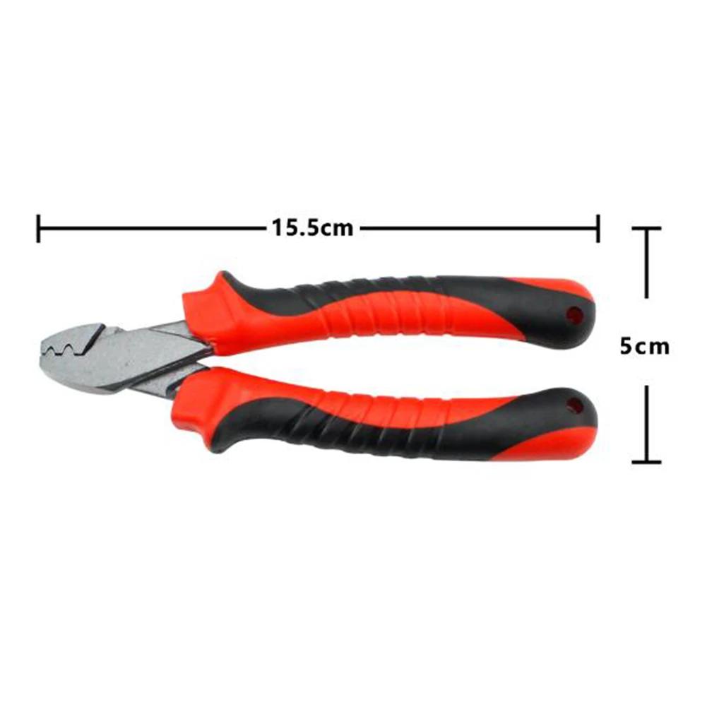 

Fishing Crimping Pliers with Single /Double Barrel Ferrule Crimpers Tool Crimp Sleeves Kit Ergonomic Handle Fishing Gear Tackle