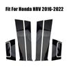 8Pcs Middle column sticker Window Door Column B C Pillar Post Cover Trim Decal For Honda HRV 2016-2022