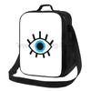 Eye Bead Insulated Lunch Bag Reusable Portable Thermal Bento Tote with Adjustable Strap for Work Picnic Travel
