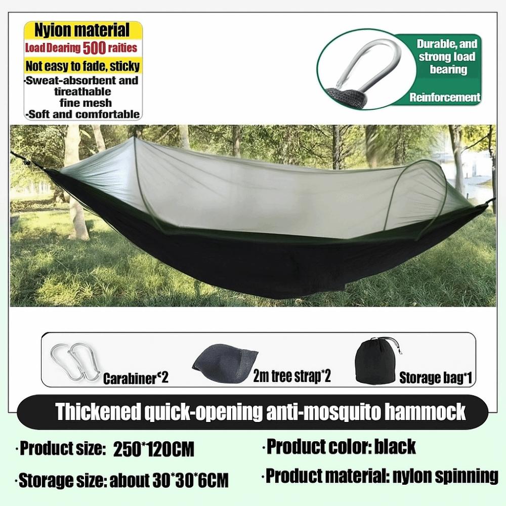 Portable Travel Hammock Foldable Storage Hiking Hammock High Quality Outdoor Hammock  Outdoor Use