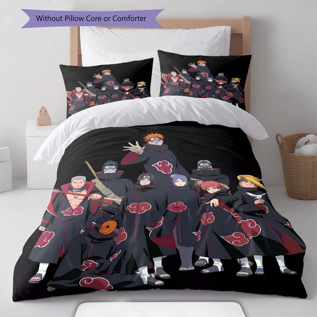 Cartoon Pattern Bedding Quilt Set Quilt Cover Pillowcase Home Decoration Birthday Gift (1 * Duvet Cover + 2 * Pillowcase, Without Core)