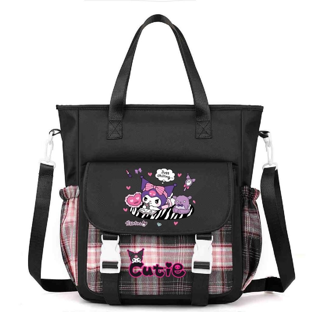Crossbody Bag Student Class Book Holder Extra Large Bag Shoulder Make-Up Bag Cute Cartoon Printed Crossbody Bag