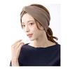 Ventaine Rib Turban Hair Band Wide Cross Hair Band Casual Simple Volume Hair Accessory HB-99-MOC- Mocha