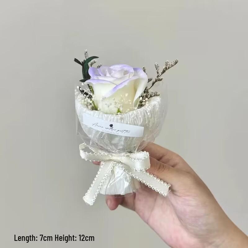 

Preserved Mini Rose Bouquet - Artificial Dried Flowers Gift Ornament for Birthdays and Souvenirs