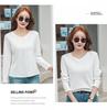 Women's Casual Long-Sleeve Thick Slimming Loose Solid Base Layer Top for Autumn/Winter