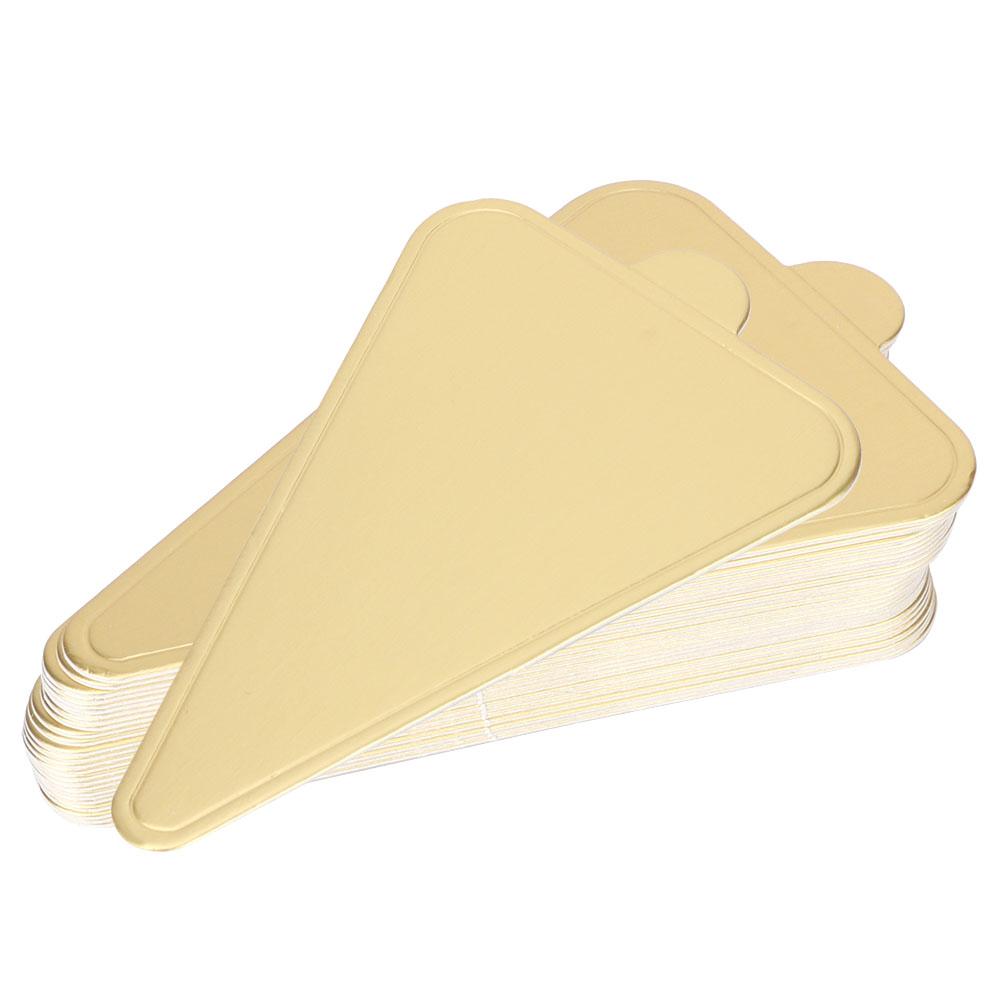 300pcs Triangular Mousse Cake Boards Cupcake Base Dessert Display Tray Cardboard Decoration Tools