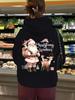 Autumn & Winter Women's Hooded Fleece Lined Sweatshirt with Kangaroo Pocket & Christmas Print