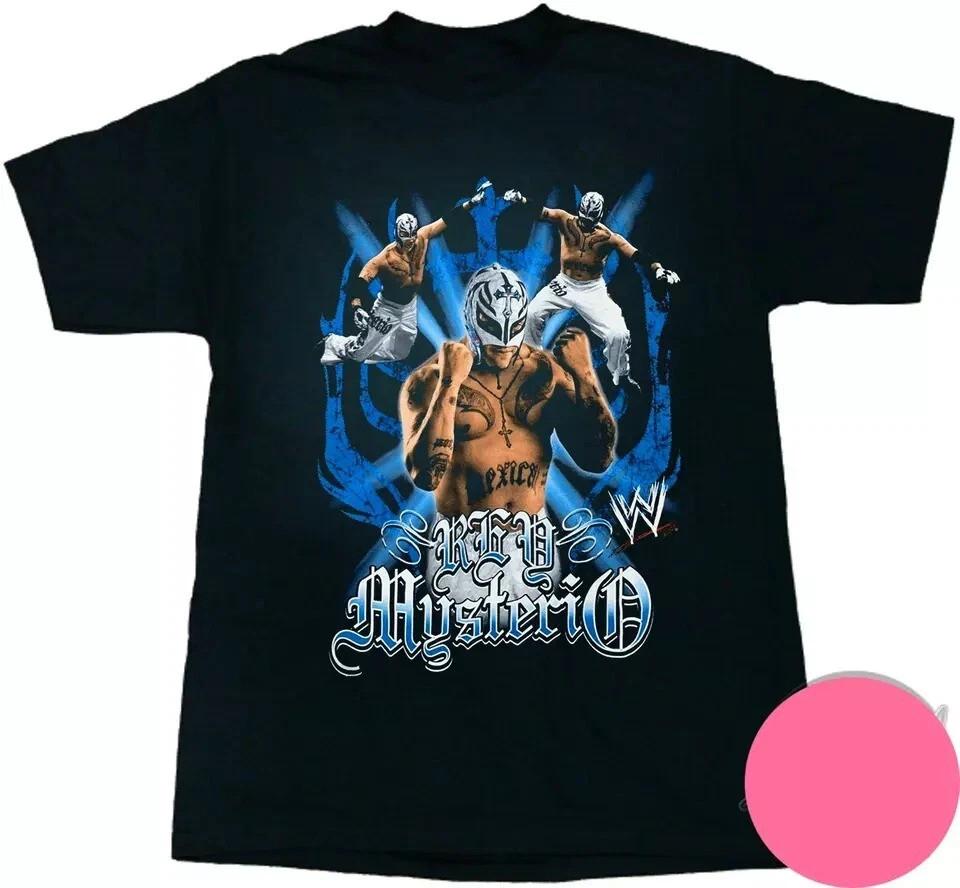 Rey Mysterio Gift For Fan Black Cotton T Shirt  Unisex T-Shirt XXL