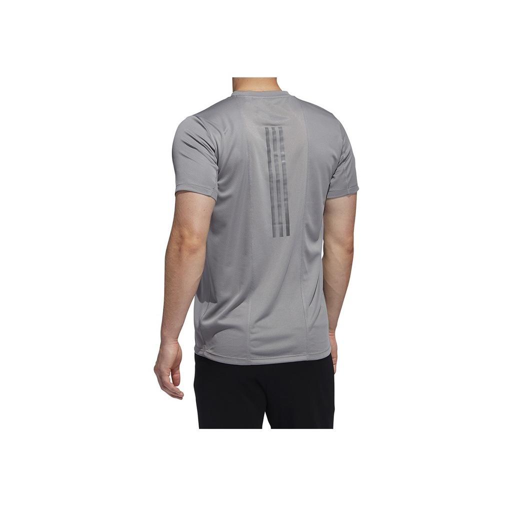 Adidas Football Training Sports Crew Neck Short Sleeve T-Shirt Men Tops Gray FQ2663