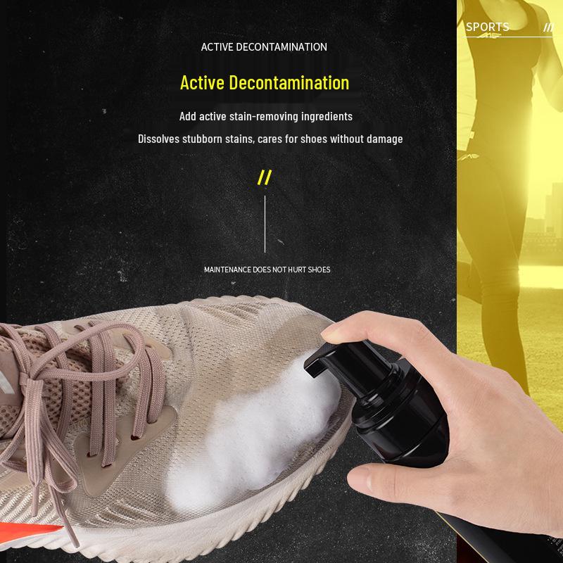 Unique White Sneakers Dry Cleaning Set with Mousse Spray