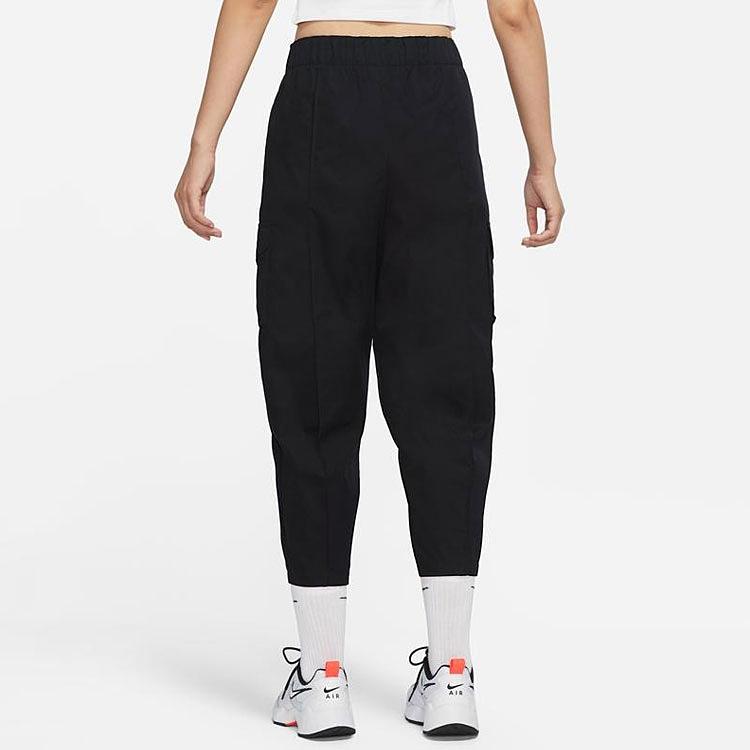 Nike Solid Color Woven Sports Pants For Spring Women Bottoms Black DD5984-010