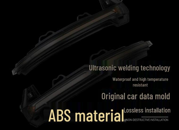 Compatible with Ford Focus/Mondeo/Fiesta/Kuga/Edge Rearview Mirror Blue Flowing Turn Signal Light