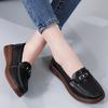 Women Black Moccasins Driving Shoes Flats White Casual Nurse Loafers Grey Minimalist Maternity Shoes Large Size