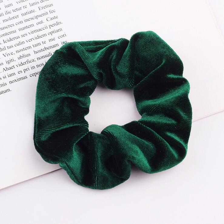 Elegant Velvet Hair Ring Scrunchie Women Girls Elastic Hair Rubber Bands Gum Accessories Tie Hair Rope Ponytail Holder Headdress