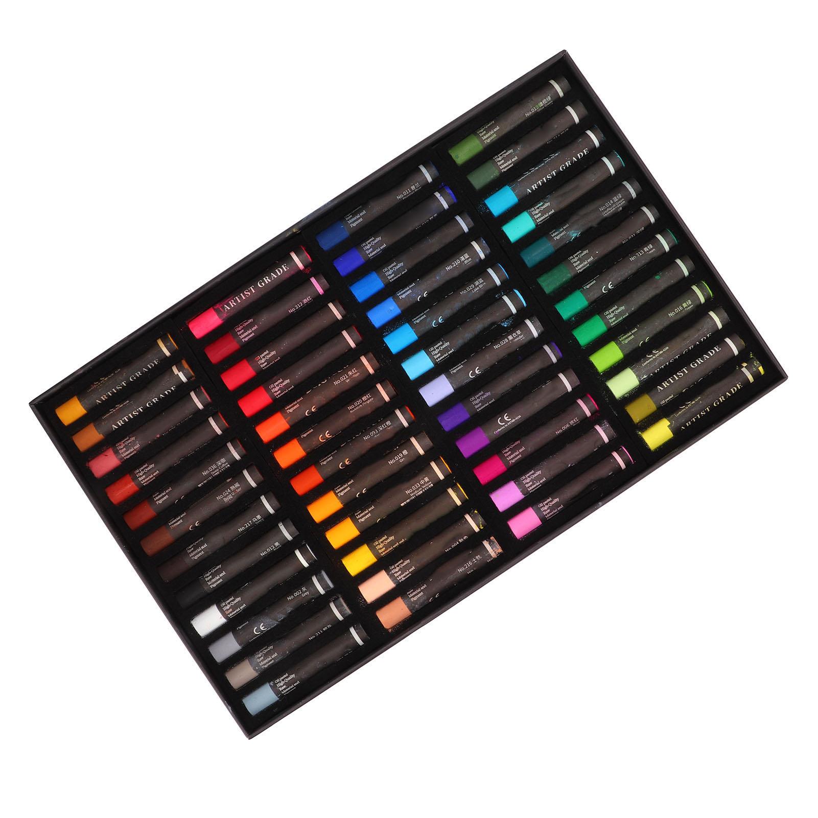 

48 Color Oil Pastels for Kids Strong Coverage Oil Painting Texture Washable Oil Pastel Set Eco