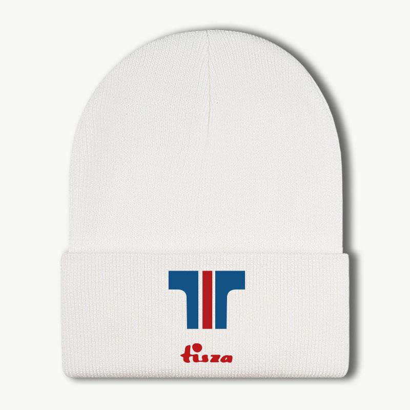 MLFO Brand TLogo tina Printed Knit Beanie Soft Warm Comfortable Stretchy Minimalist Trendy Cool Fashionable Texture Uni
