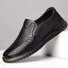 Atmungsaktive Herrenschuhe Sommer neu weiche Sohle weiche Oberfläche ein Pedal Business Casual Schuhe bequeme Rindensehnensohle Lochschuhe