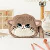 Gift Cat Shape Coin Purse Soft Plush Zipper Closure Earphone Keychain Bag Cute Mini Lipstick Pouch for Kids