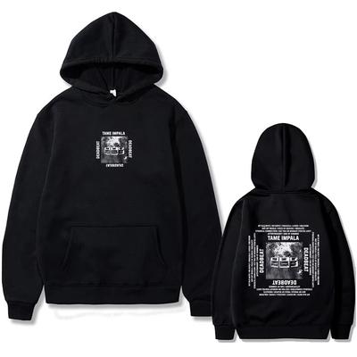 Begränsad Rockband Tame Impala Deadbeat Tryckt Huvtröja Herr Dam Vardaglig Överdimensionerad Pullover Huvtröjor Streetwear