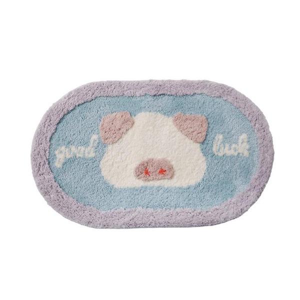 

VIKAMA Мультяшный Милый Щенок Ковер Уютный Прохладный Коврик Прикроватный Коврик для Спальни Прихожая Вход в Спальню Дверной Коврик Украшение для Дома 40X60CM (1.3X2FT