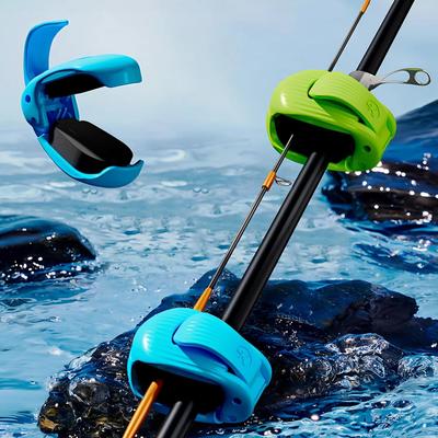1/4PCS Fishing Accessories, Fishing Rod Holder, Protective Cover, Quick Connection and Fixing Clamp, Suitable for Binding Bait Rod