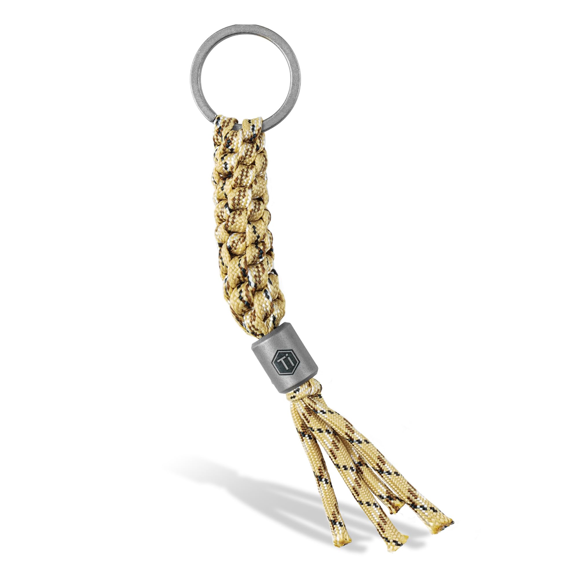 

KeyUnity Paracord Keychain Stylish Key Key Key Loss Accessory for Knives and Outdoors KC02, Two-Color Braided, Ring, Strap, Charm, Prevention,