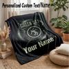 Green Day Individuelle Flanell-Kuscheldecke Drucken Sie Ihren Namen Text Weiche Warme Decke Weihnachtsgeschenk