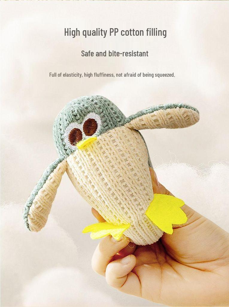Adorable Catnip Toy for Self-Playing Kittens - Silent Cartoon Teething Toy