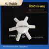Three-Dimensional Plastic Right Angle Joint Connector for Tent and Studio Accessories